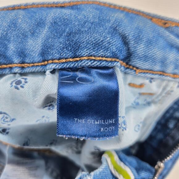 Anthropologie Pilcro Mid Rise The Demilune Boot Cut Jeans Women's Size 28 - Picture 4 of 7